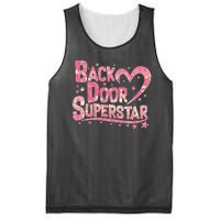 Back Door Superstar Meme Pink Glitter Mesh Reversible Basketball Jersey Tank