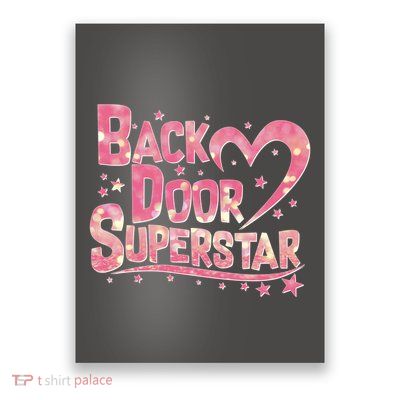 Back Door Superstar Meme Pink Glitter Poster