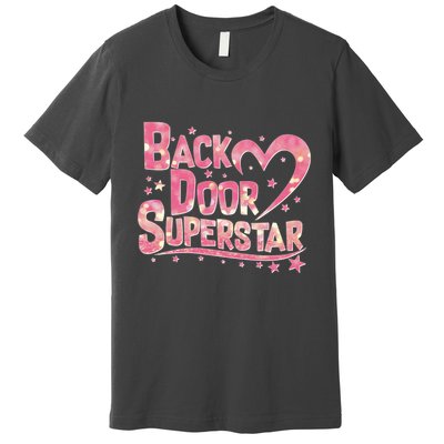 Back Door Superstar Meme Pink Glitter Premium T-Shirt