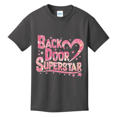 Back Door Superstar Meme Pink Glitter Kids T-Shirt