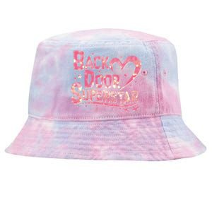 Back Door Superstar Meme Pink Glitter Tie-Dyed Bucket Hat