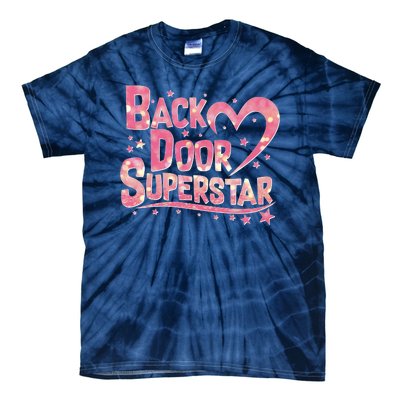 Back Door Superstar Meme Pink Glitter Tie-Dye T-Shirt