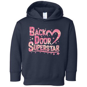 Back Door Superstar Meme Pink Glitter Toddler Hoodie