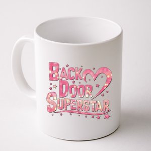 Back Door Superstar Meme Pink Glitter Coffee Mug