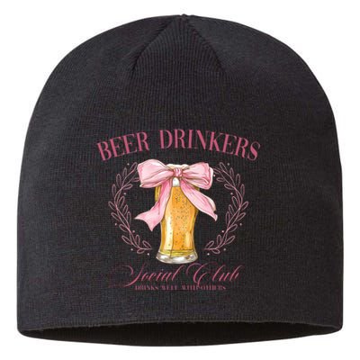 Beer Drinkers Social Club Beer Lover Sustainable Beanie