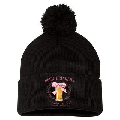 Beer Drinkers Social Club Beer Lover Pom Pom 12in Knit Beanie