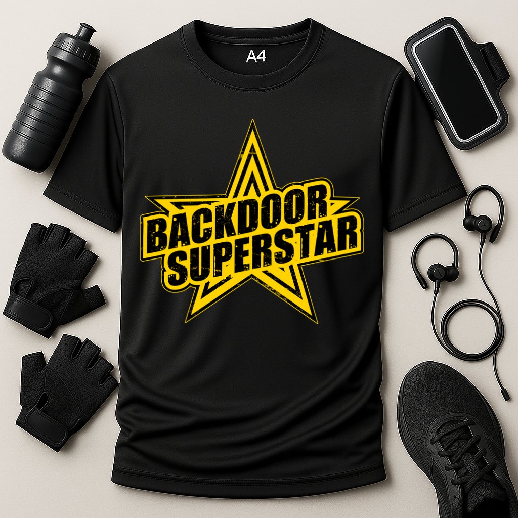 Back Door Superstar Meme Cooling Performance Crew T-Shirt
