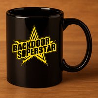 Back Door Superstar Meme 11oz C Handle Ceramic Mug