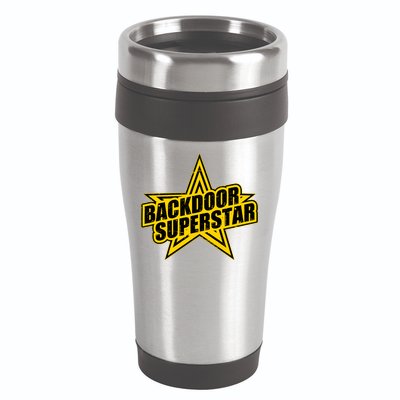 Back Door Superstar Meme 16oz Travel Tumbler
