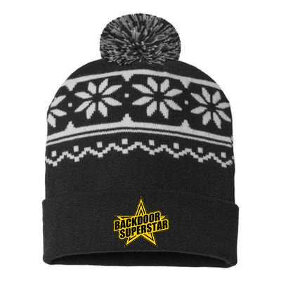 Back Door Superstar Meme USA-Made Snowflake Beanie