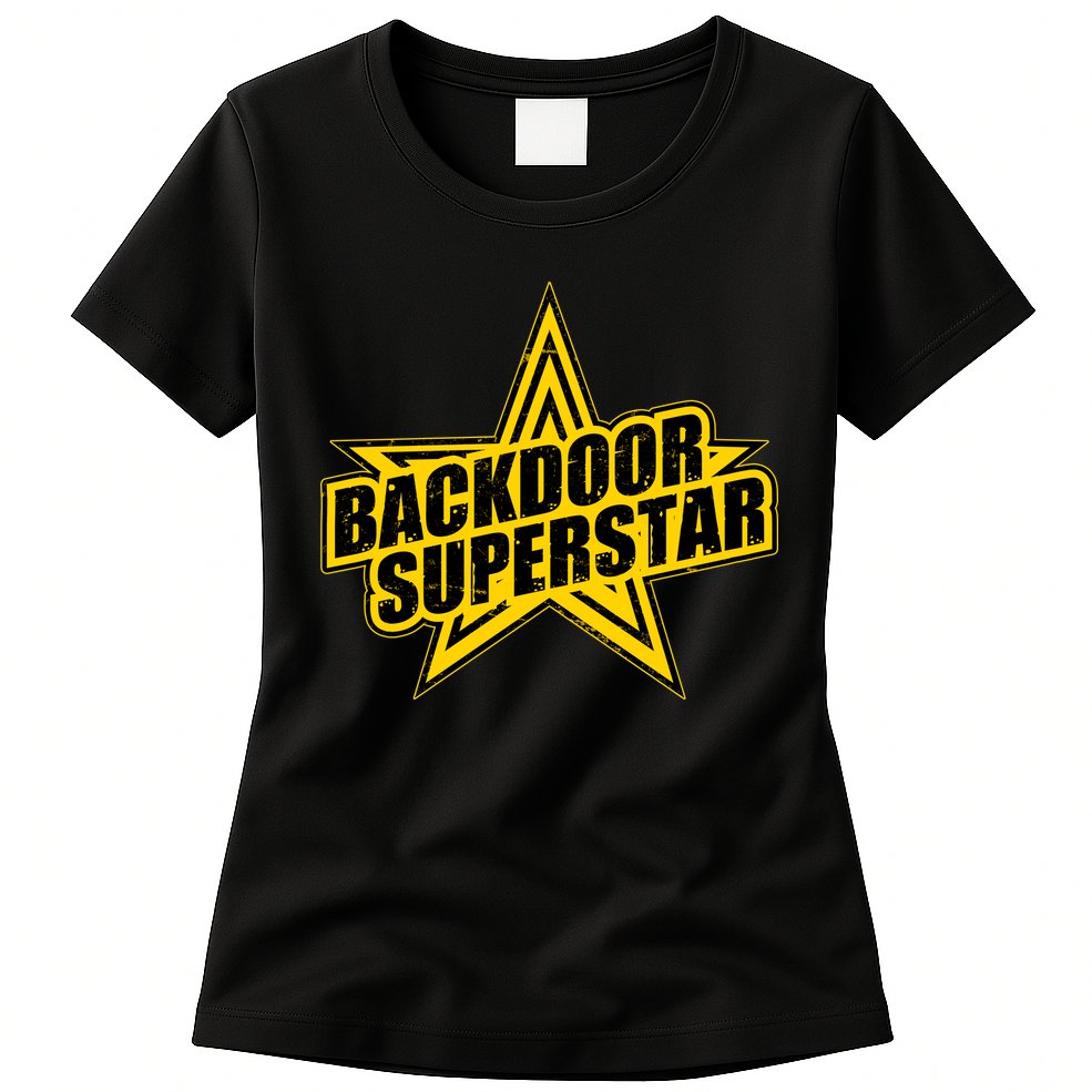 Back Door Superstar Meme Womens T-Shirt