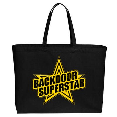 Back Door Superstar Meme Cotton Canvas Jumbo Tote