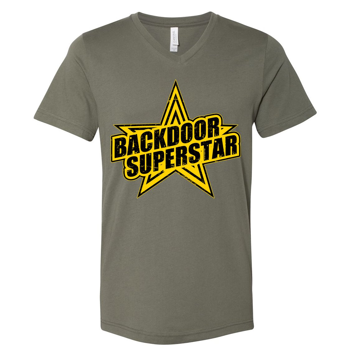 Back Door Superstar Meme V-Neck T-Shirt