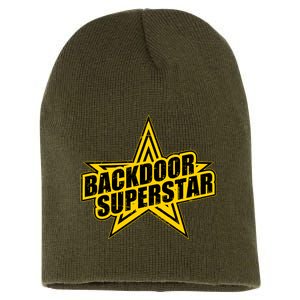 Back Door Superstar Meme Short Acrylic Beanie