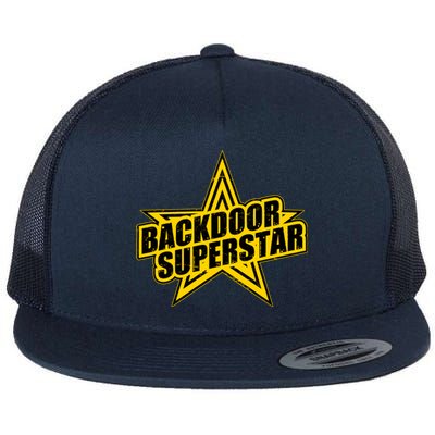 Back Door Superstar Meme Flat Bill Trucker Hat