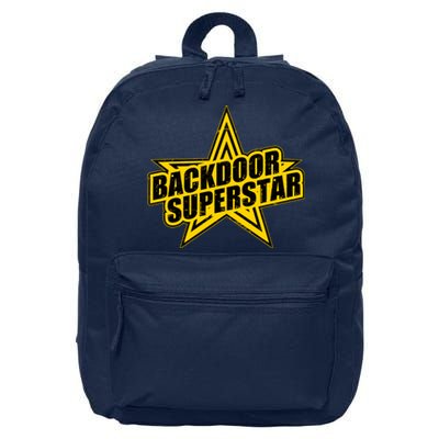 Back Door Superstar Meme 16 in Basic Backpack