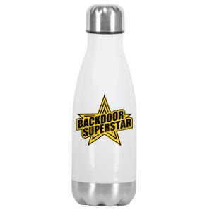 Back Door Superstar Meme Stainless Steel Insulated Water Bottle