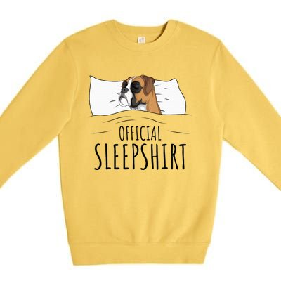 Boxer Dog Sleepshirt Premium Crewneck Sweatshirt