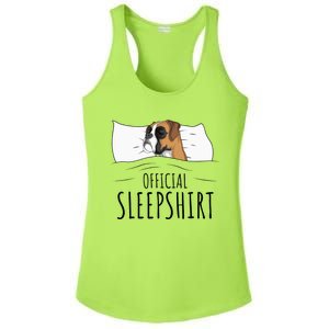 Boxer Dog Sleepshirt Ladies PosiCharge Competitor Racerback Tank