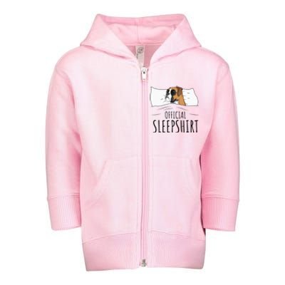 Boxer Dog Sleepshirt Toddler Zip Fleece Hoodie