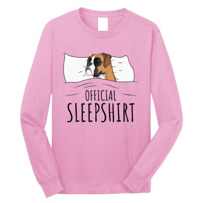 Boxer Dog Sleepshirt Long Sleeve Shirt