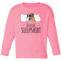 Boxer Dog Sleepshirt Toddler Long Sleeve Shirt