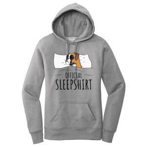 Boxer Dog Sleepshirt Women's Pullover Hoodie