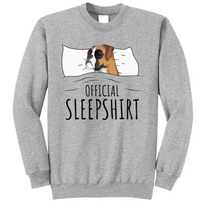 Boxer Dog Sleepshirt Tall Sweatshirt