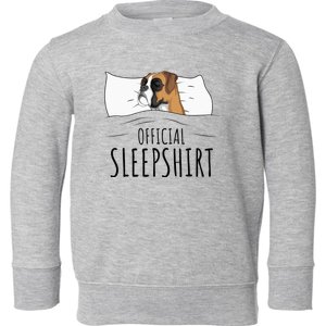 Boxer Dog Sleepshirt Toddler Sweatshirt