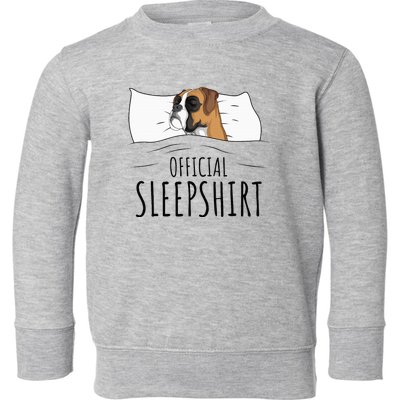 Boxer Dog Sleepshirt Toddler Sweatshirt