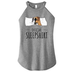 Boxer Dog Sleepshirt Women's Perfect Tri Rocker Tank