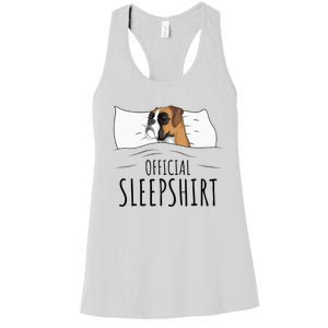 Boxer Dog Sleepshirt Women's Racerback Tank