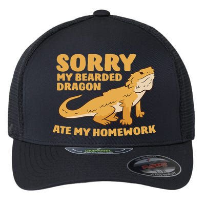 Bearded Dragon School My Bearded Dragon Ate My Homework Flexfit Unipanel Trucker Cap