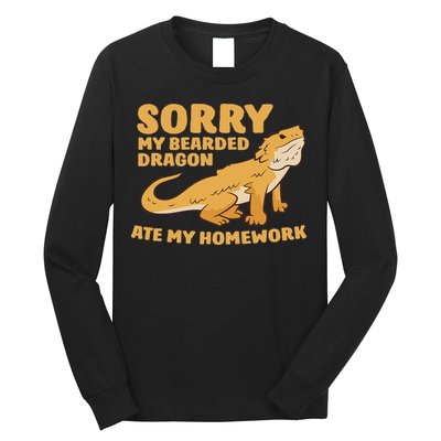 Bearded Dragon School My Bearded Dragon Ate My Homework Long Sleeve Shirt