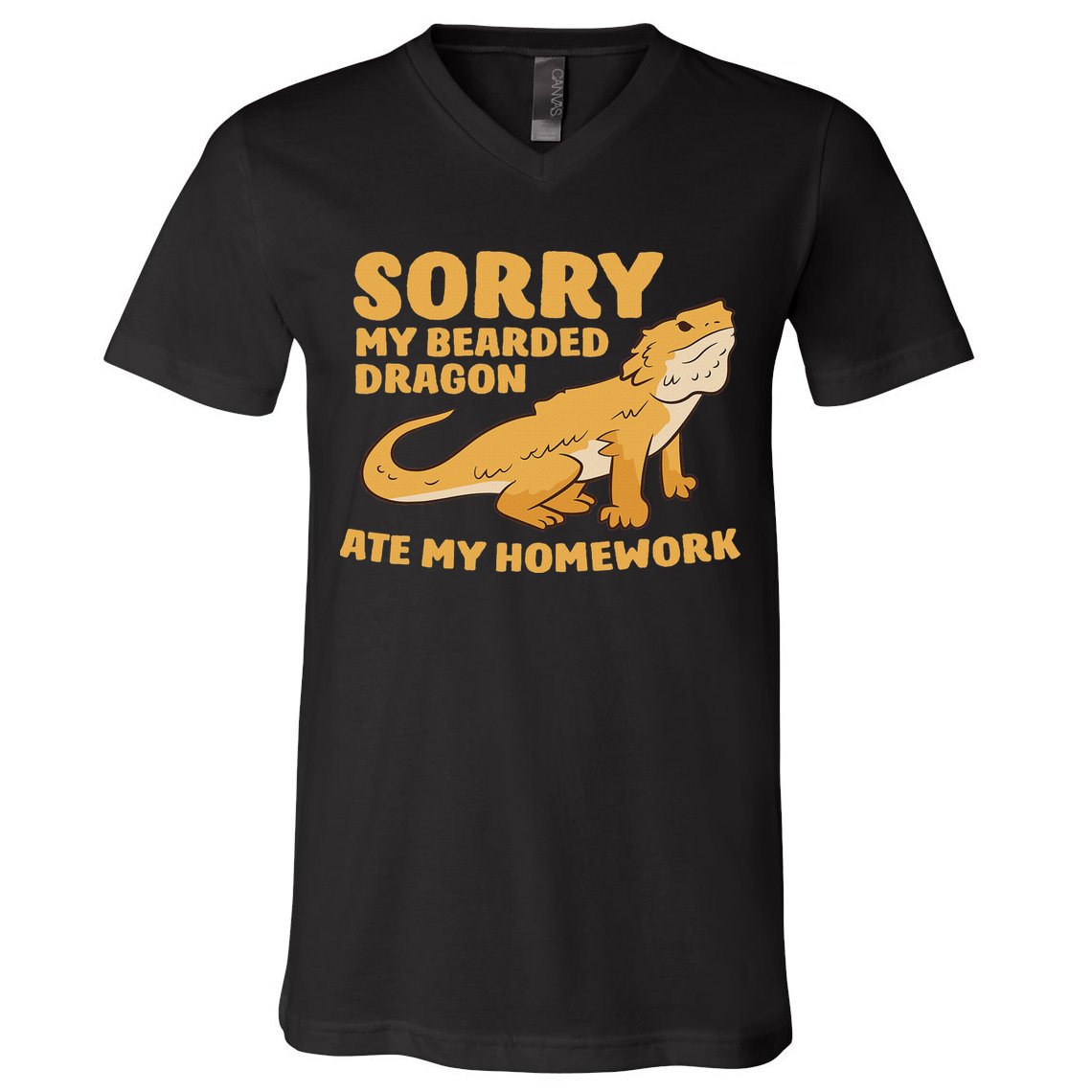 Bearded Dragon School My Bearded Dragon Ate My Homework V-Neck T-Shirt