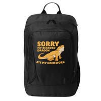 Bearded Dragon School My Bearded Dragon Ate My Homework City Backpack