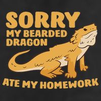 Bearded Dragon School My Bearded Dragon Ate My Homework 11oz C Handle Ceramic Mug