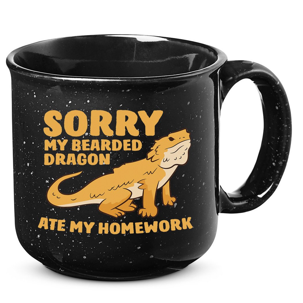 Bearded Dragon School My Bearded Dragon Ate My Homework 15oz Campfire Ceramic Mug