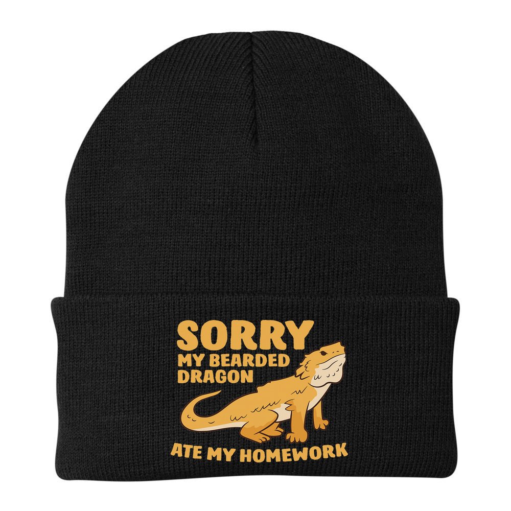 Bearded Dragon School My Bearded Dragon Ate My Homework Beanie