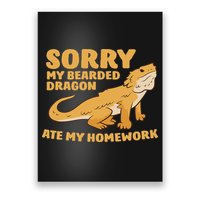 Bearded Dragon School My Bearded Dragon Ate My Homework Poster