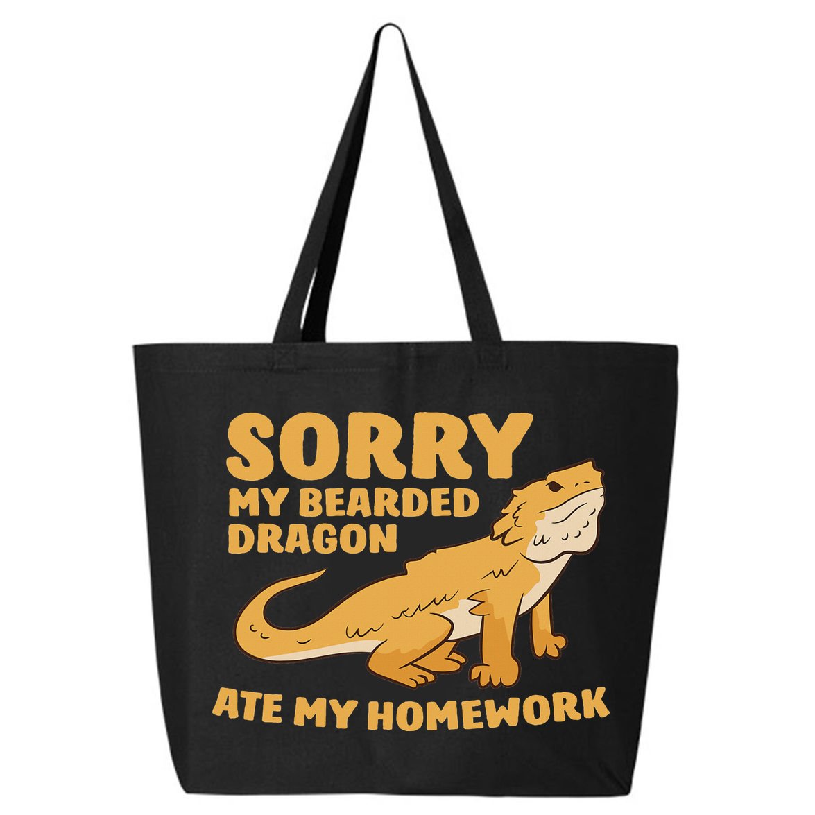 Bearded Dragon School My Bearded Dragon Ate My Homework 25L Jumbo Tote
