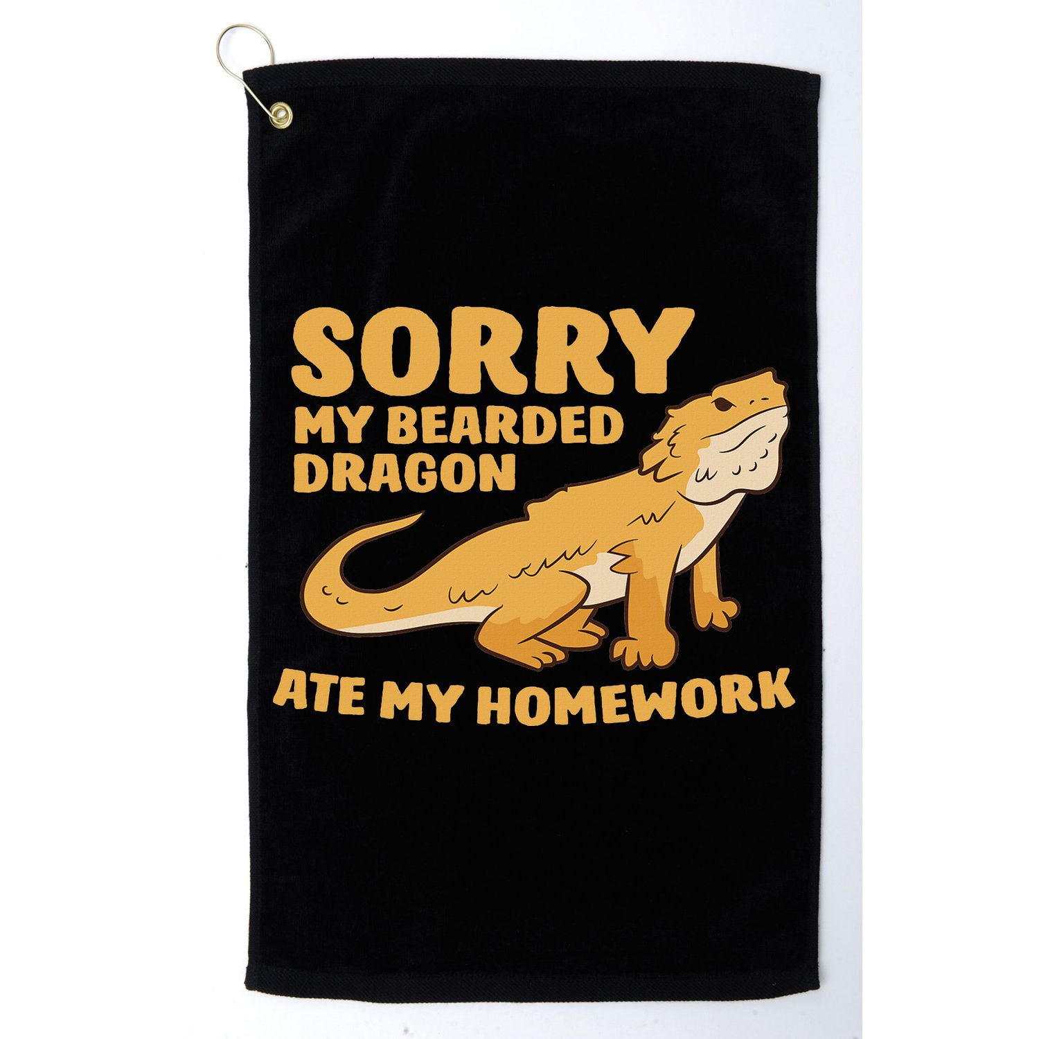 Bearded Dragon School My Bearded Dragon Ate My Homework Golf Towel