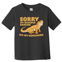 Bearded Dragon School My Bearded Dragon Ate My Homework Toddler T-Shirt