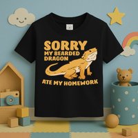 Bearded Dragon School My Bearded Dragon Ate My Homework Toddler T-Shirt