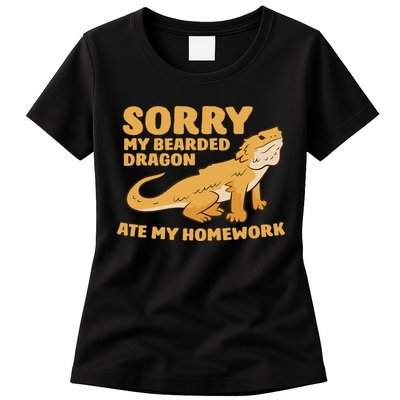 Bearded Dragon School My Bearded Dragon Ate My Homework Womens T-Shirt