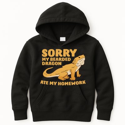 Bearded Dragon School My Bearded Dragon Ate My Homework Kids Hoodie