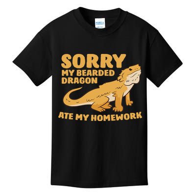 Bearded Dragon School My Bearded Dragon Ate My Homework Kids T-Shirt