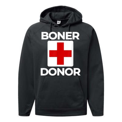 Boner Donor Shirt Funny Halloween shirt Performance Fleece Hoodie