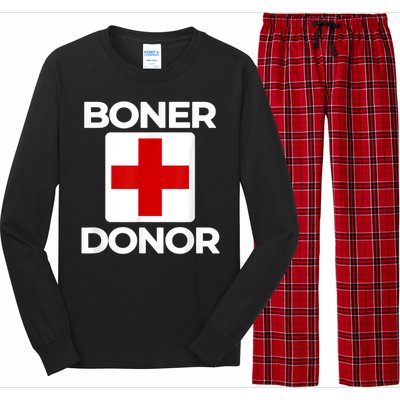 Boner Donor Shirt Funny Halloween shirt Long Sleeve Pajama Set