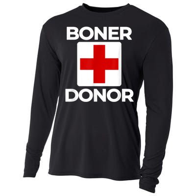 Boner Donor Shirt Funny Halloween shirt Cooling Performance Long Sleeve Crew